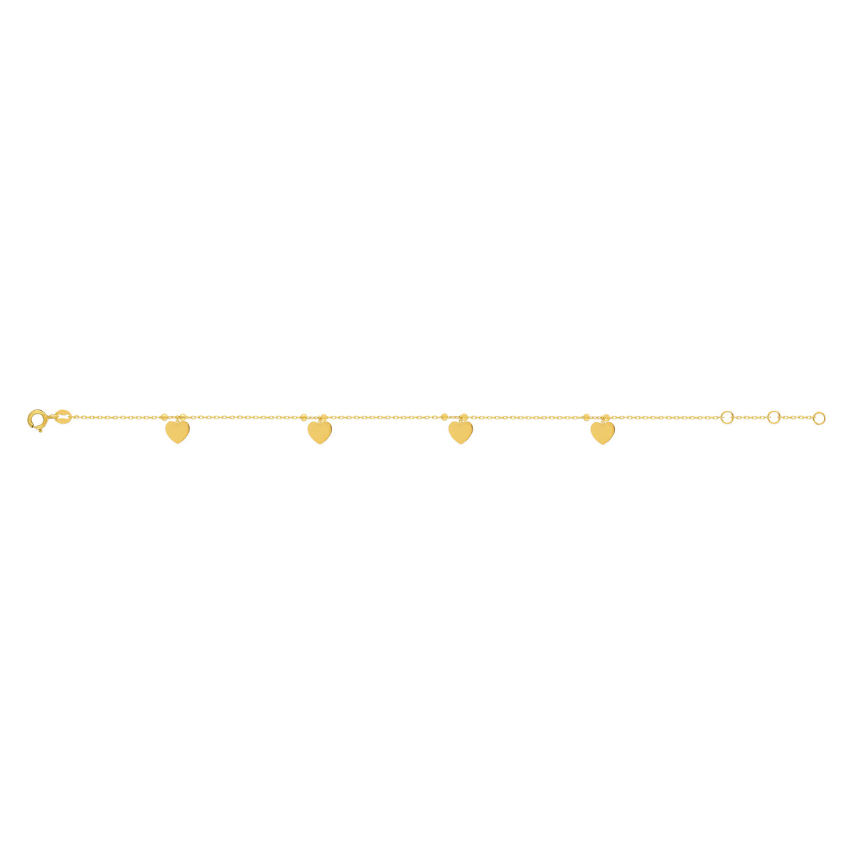 Bracelet or 375 jaune - vue 2