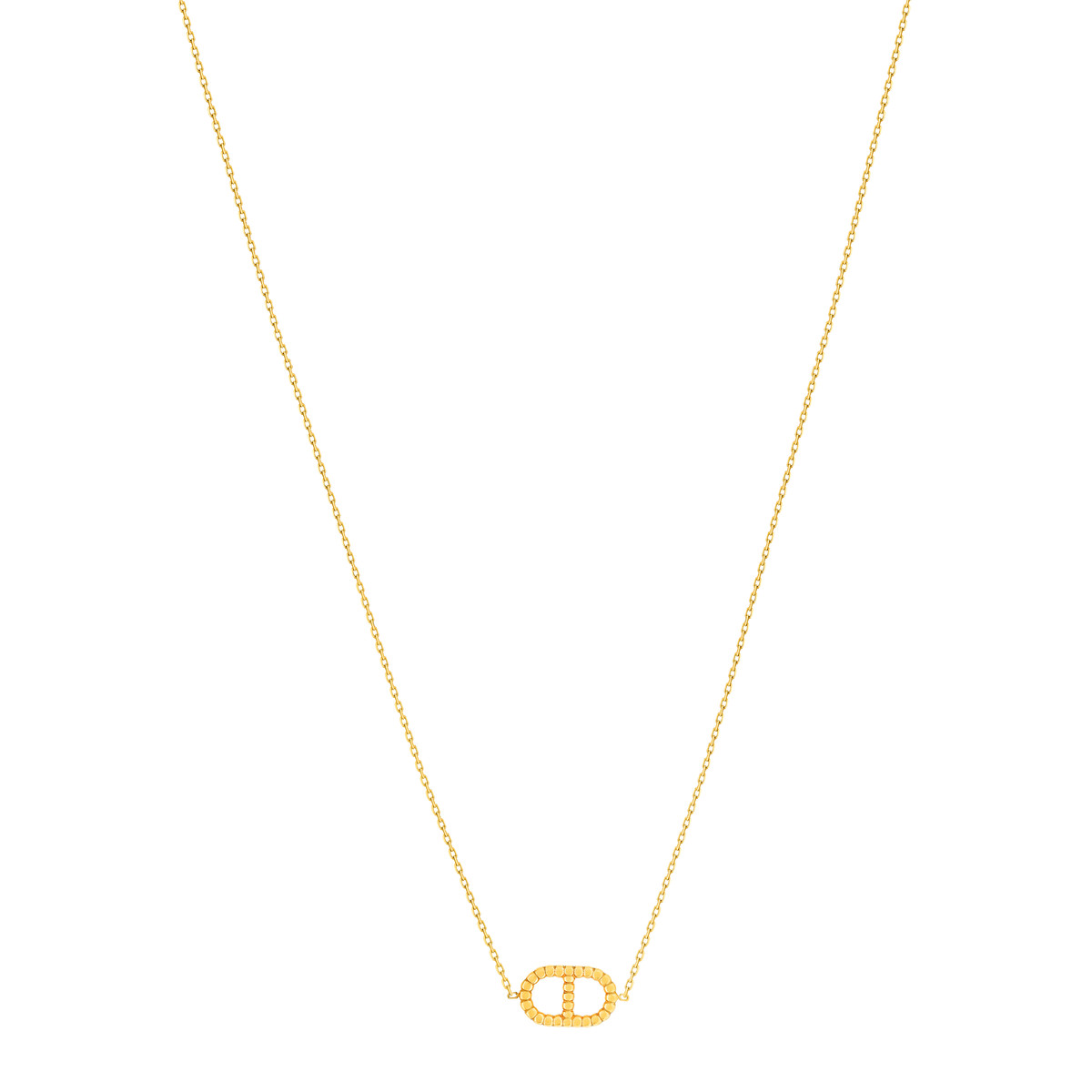 Collier or 375 jaune - vue 2