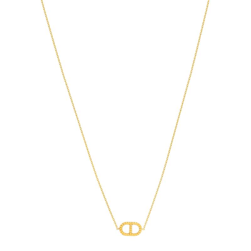 Collier or 375 jaune - vue 2
