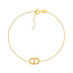 Bracelet or 375 jaune - vue 1