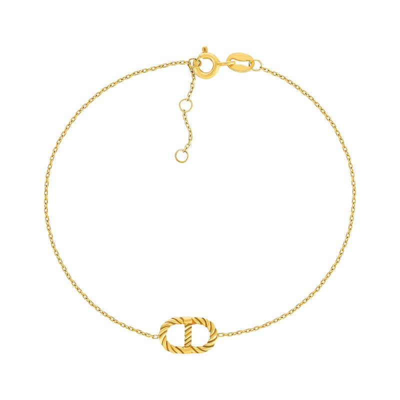 Bracelet or 375 jaune - vue 1
