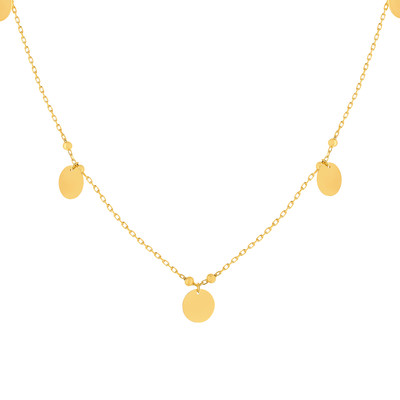 Collier or 375 jaune