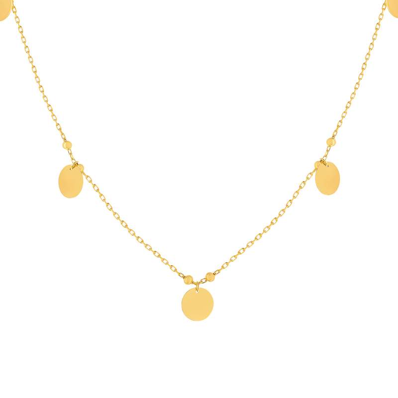 Collier or 375 jaune - vue 1