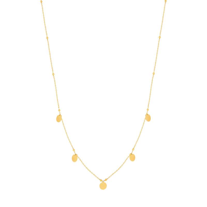 Collier or 375 jaune - vue 2