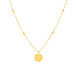 Collier or 375 jaune - vue 1