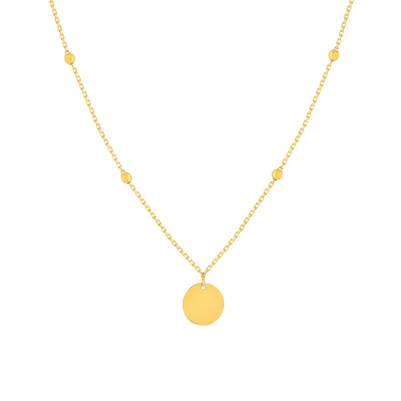 Collier or 375 jaune - vue 1