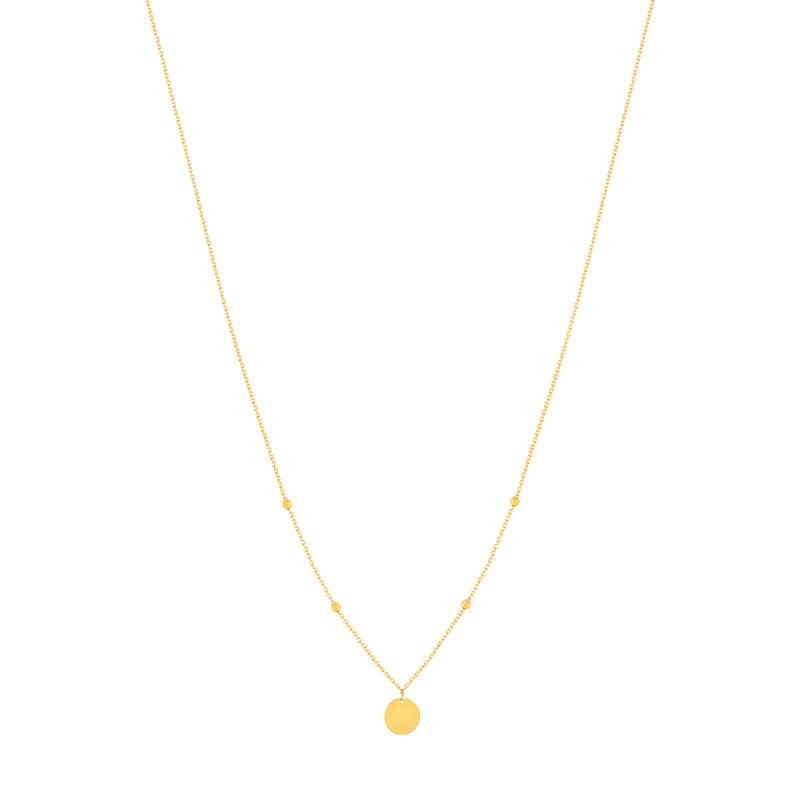 Collier or 375 jaune - vue 2
