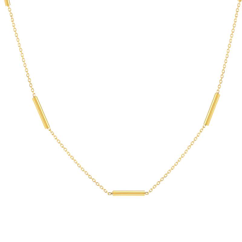 Collier or 375 jaune - vue 1