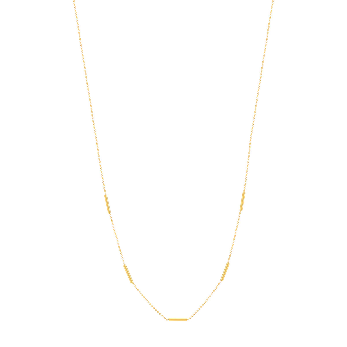 Collier or 375 jaune - vue 2