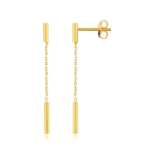 375 yellow gold earrings