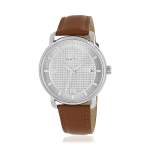 Montre MATY homme bracelet cuir marron clair - vue 1
