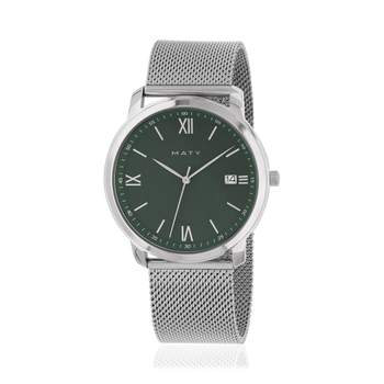 Montre MATY homme bracelet acier inoxydable gris
