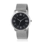 Montre MATY homme bracelet acier inoxydable gris - vue 1