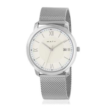 Montre MATY homme bracelet acier inoxydable gris