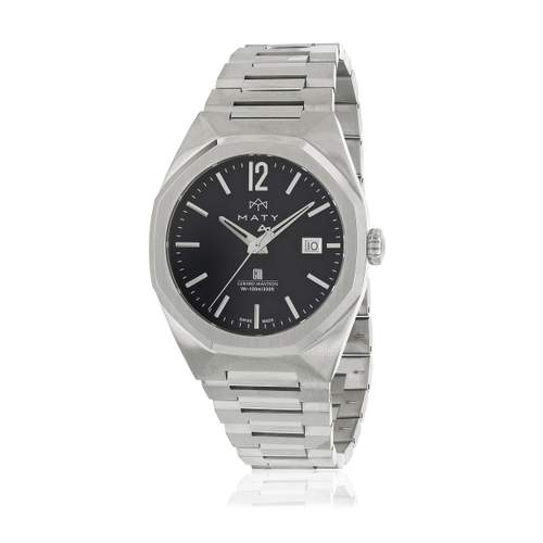Montre MATY homme bracelet acier inoxydable gris