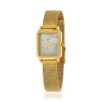 Montre MATY femme bracelet acier inoxydable doré - vue 1