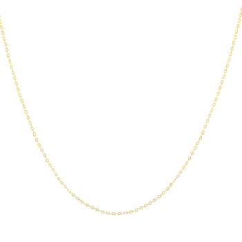 Chaine or jaune 375 maille forçat 45cm