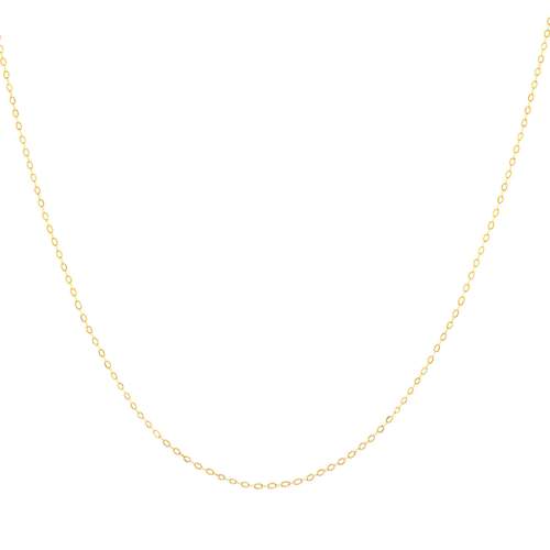 Chaine or jaune 375 maille forçat 45cm