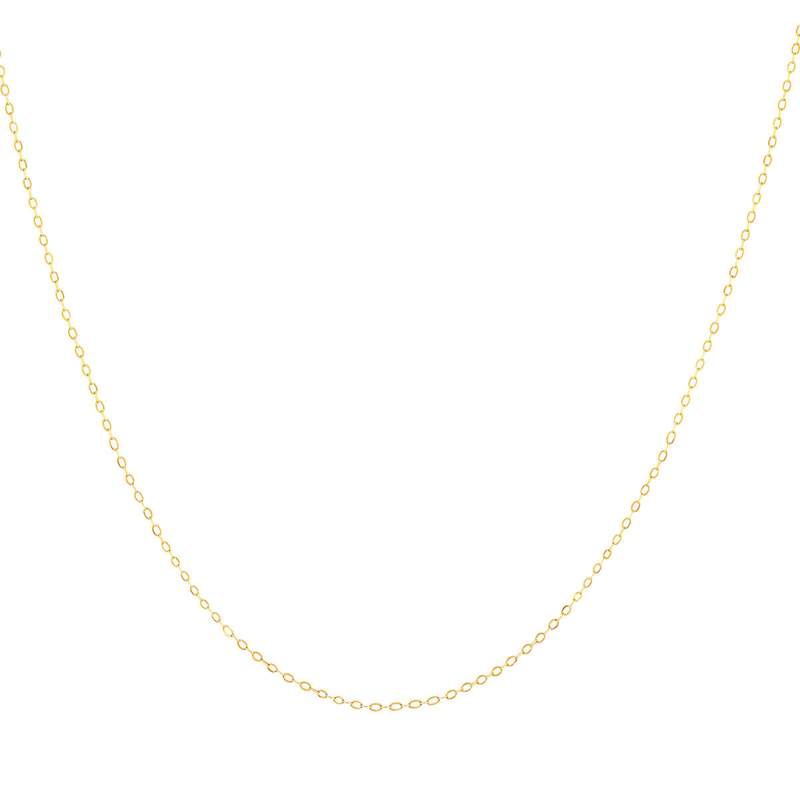 Chaine or jaune 375 maille forçat 45cm - vue 1