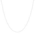 Chaine or blanc 375 45cm maille forçat - vue 1