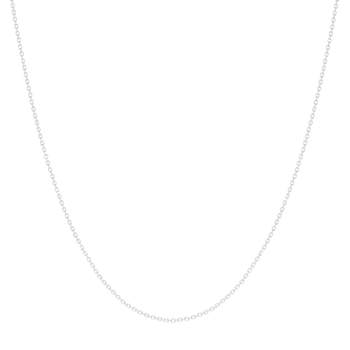 Chaine or blanc 375 45cm maille forçat