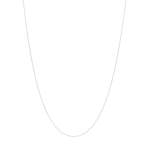Chaine or blanc 375 45cm maille forçat - vue 2