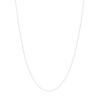 Chaine or blanc 375 45cm maille forçat