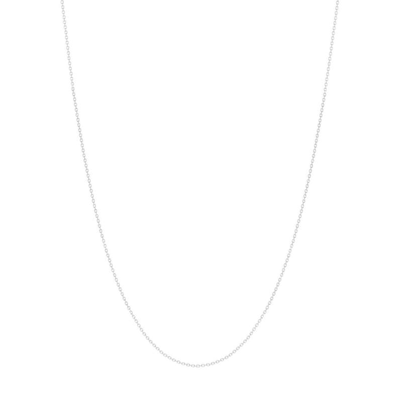 Chaine or blanc 375 45cm maille forçat - vue 2