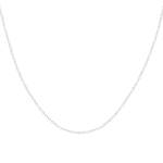 Chaine or blanc 375 maille forçat 45cm - vue 1
