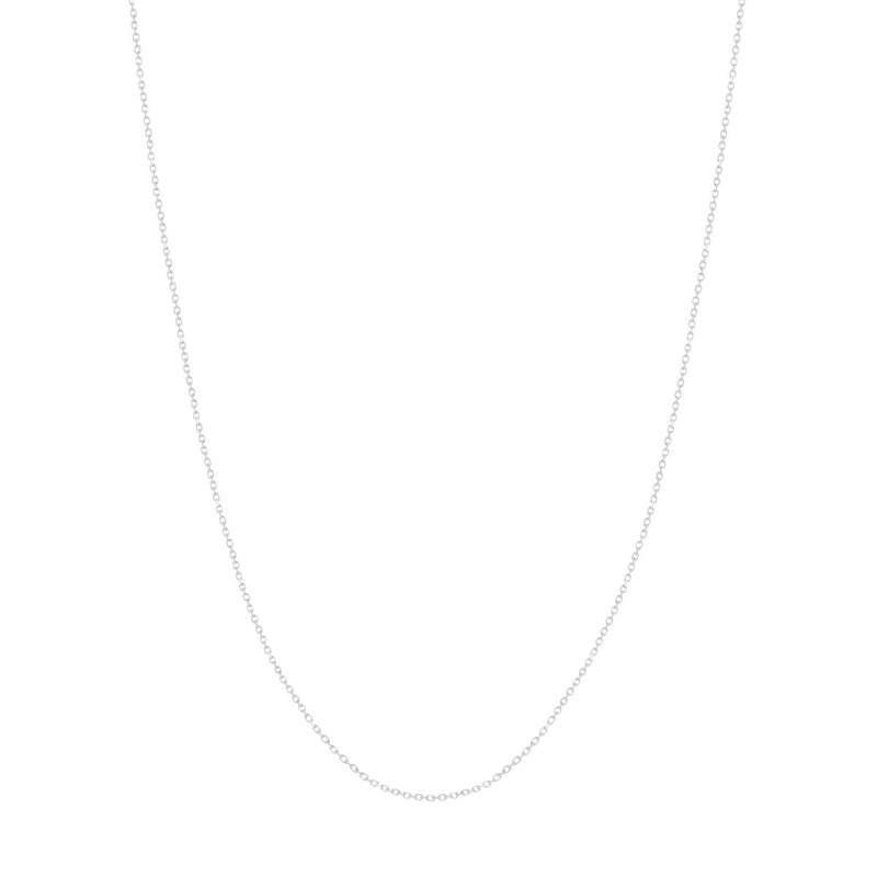 Chaine or blanc 375 maille forçat 45cm - vue 2