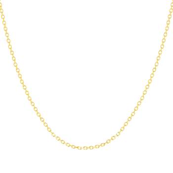 Chaine or jaune 375 maille forçat 50cm