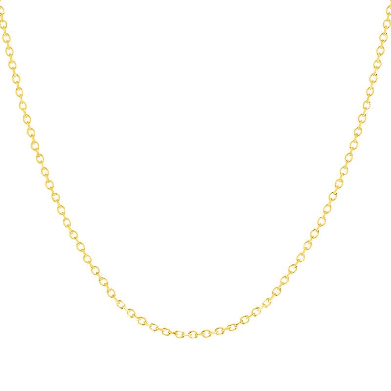 Chaine or jaune 375 maille forçat 50cm - vue 1