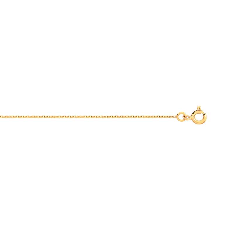 Chaîne or 375 jaune maille forçat 50 cm - vue 1