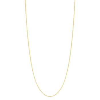 Chaine or jaune 375 maille gourmette 55cm