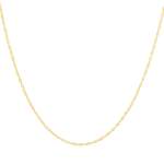 Chaine or jaune 750 maille torsadée 45cm - vue 1
