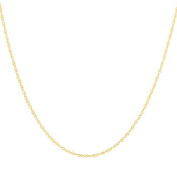 Chaine or jaune 750 maille torsadée 45cm