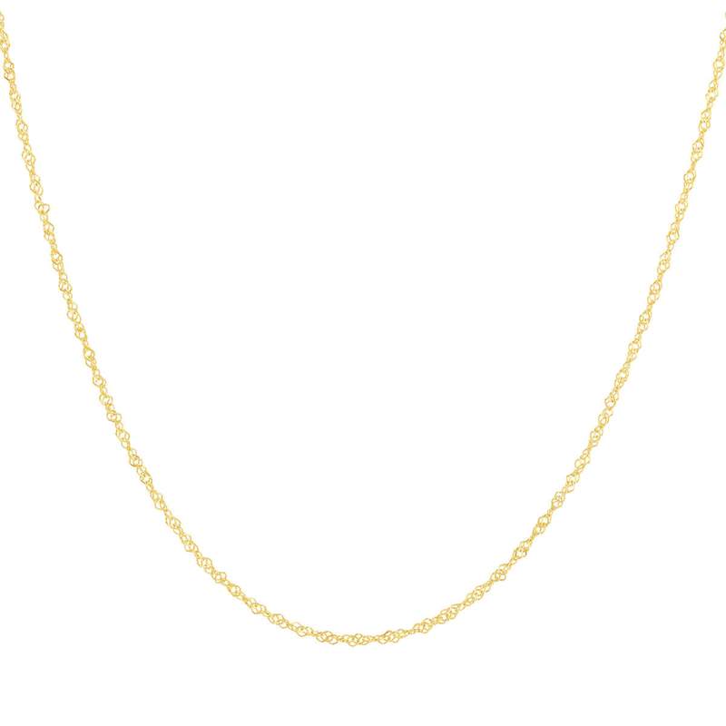 Chaine or jaune 750 maille torsadée 45cm - vue 1