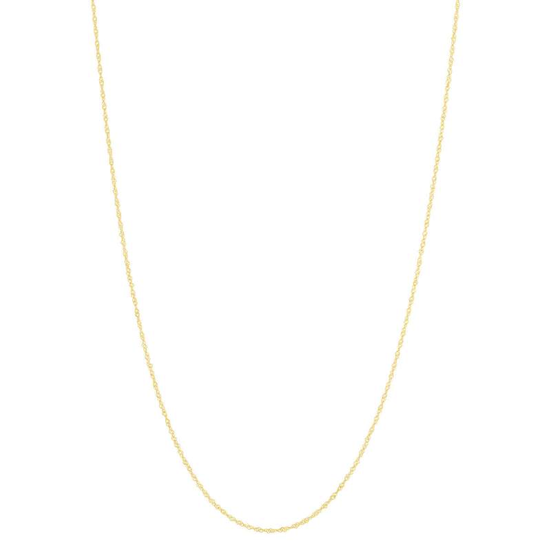 Chaine or jaune 750 maille torsadée 45cm - vue 2