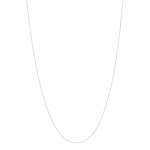 Chaine or blanc 750 45cm maille forçat - vue 2