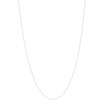 Chaine or blanc 750 45cm maille forçat
