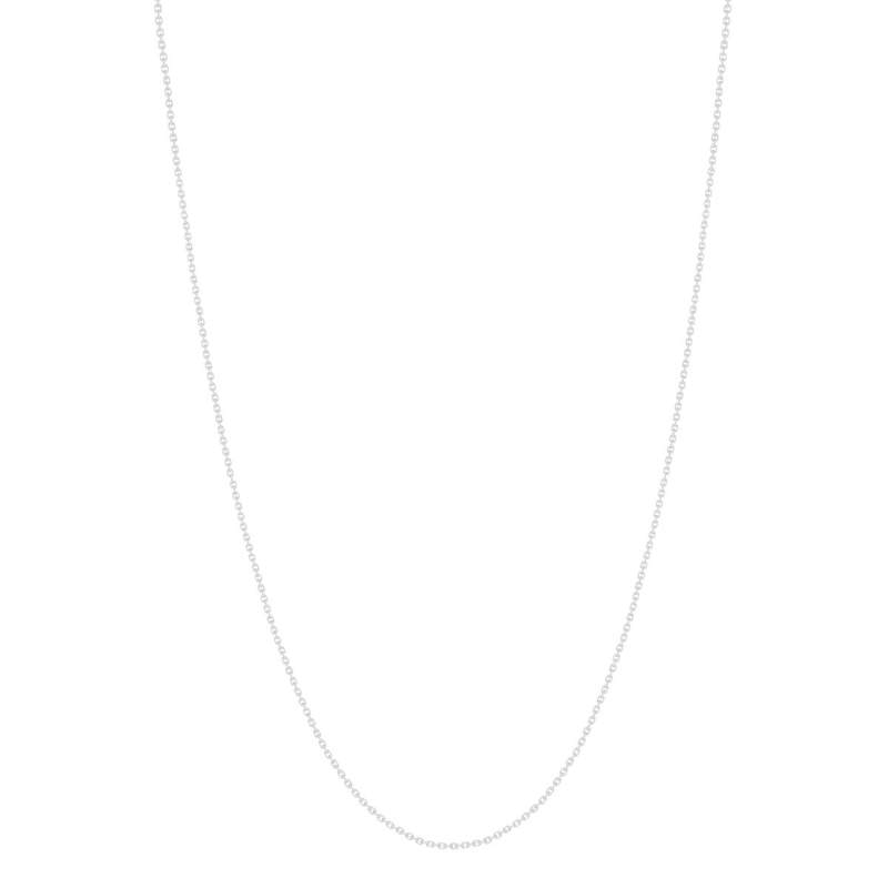 Chaine or blanc 750 45cm maille forçat - vue 2