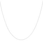 Chaine or blanc 750 50cm maille forçat - vue 1