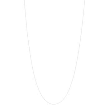 Chaine or blanc 750 50cm maille forçat