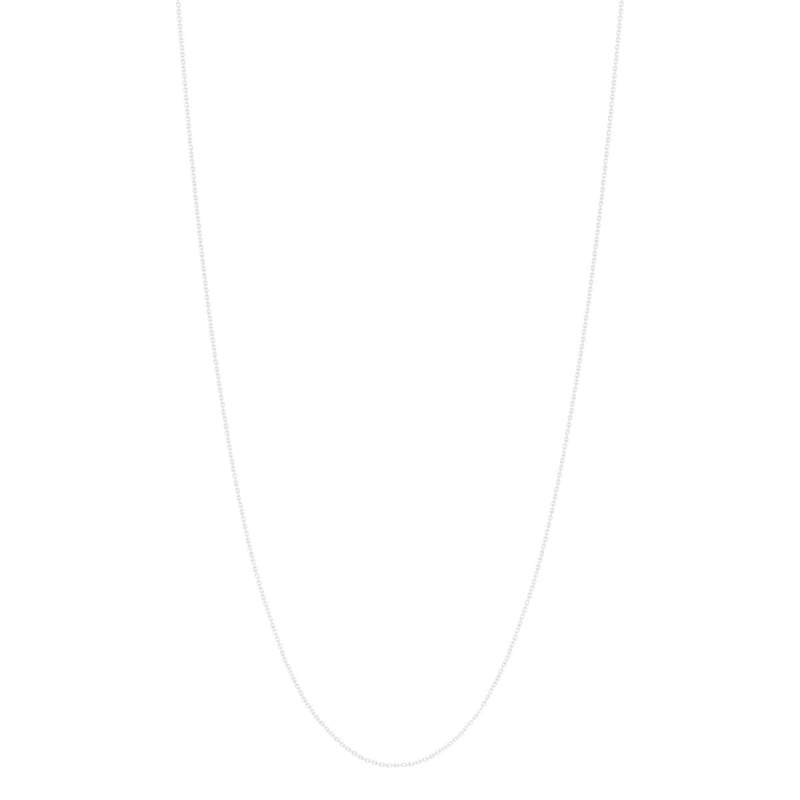 Chaine or blanc 750 50cm maille forçat - vue 2