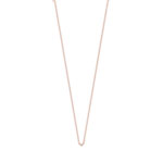 Chaîne or 375 rose maille forçat 50 cm - vue D1