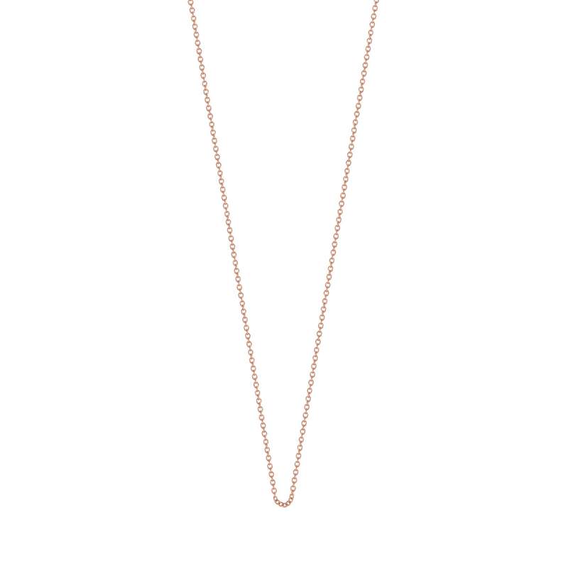 Chaîne or 375 rose maille forçat 50 cm - vue D1