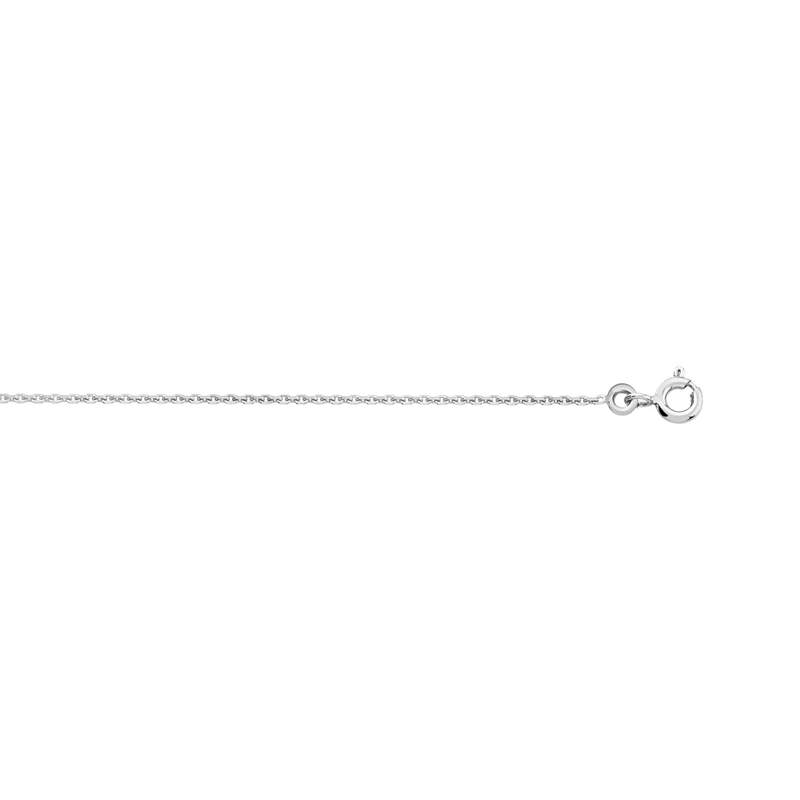 Chaine or blanc 375 maille forçat 50 cm - vue 1