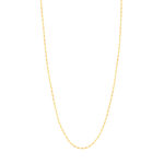 Chaine or jaune 375 maille cheval alternée 55 cm - vue 1