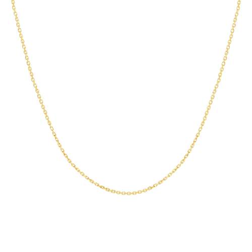 Chaîne or 375 jaune maille forçat 45 cm