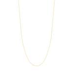 Chaine or jaune 375 maille forçat 50 cm - vue 1